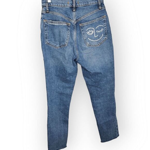 Free People We The Free Stella Skinny Jean Rip & Repair Raw Hem DIY size 27 - Picture 3 of 10